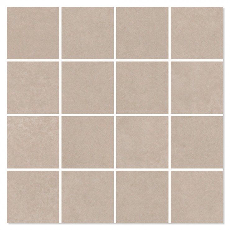 Mosaik Klinker La Vernelle Beige-Sand Mat 30x30 (7x7) cm-0